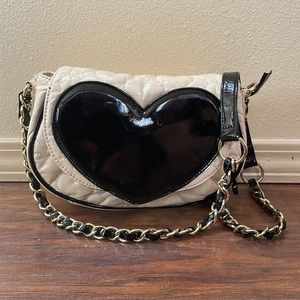 Betsey Johnson Heart Crossbody Purse